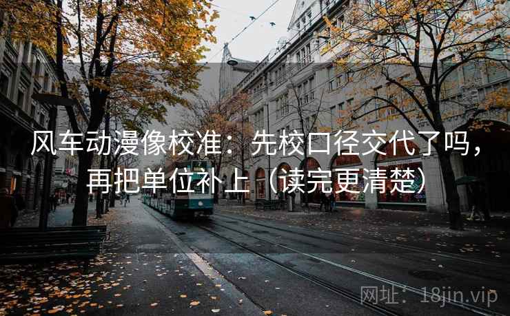 风车动漫像校准：先校口径交代了吗，再把单位补上（读完更清楚）
